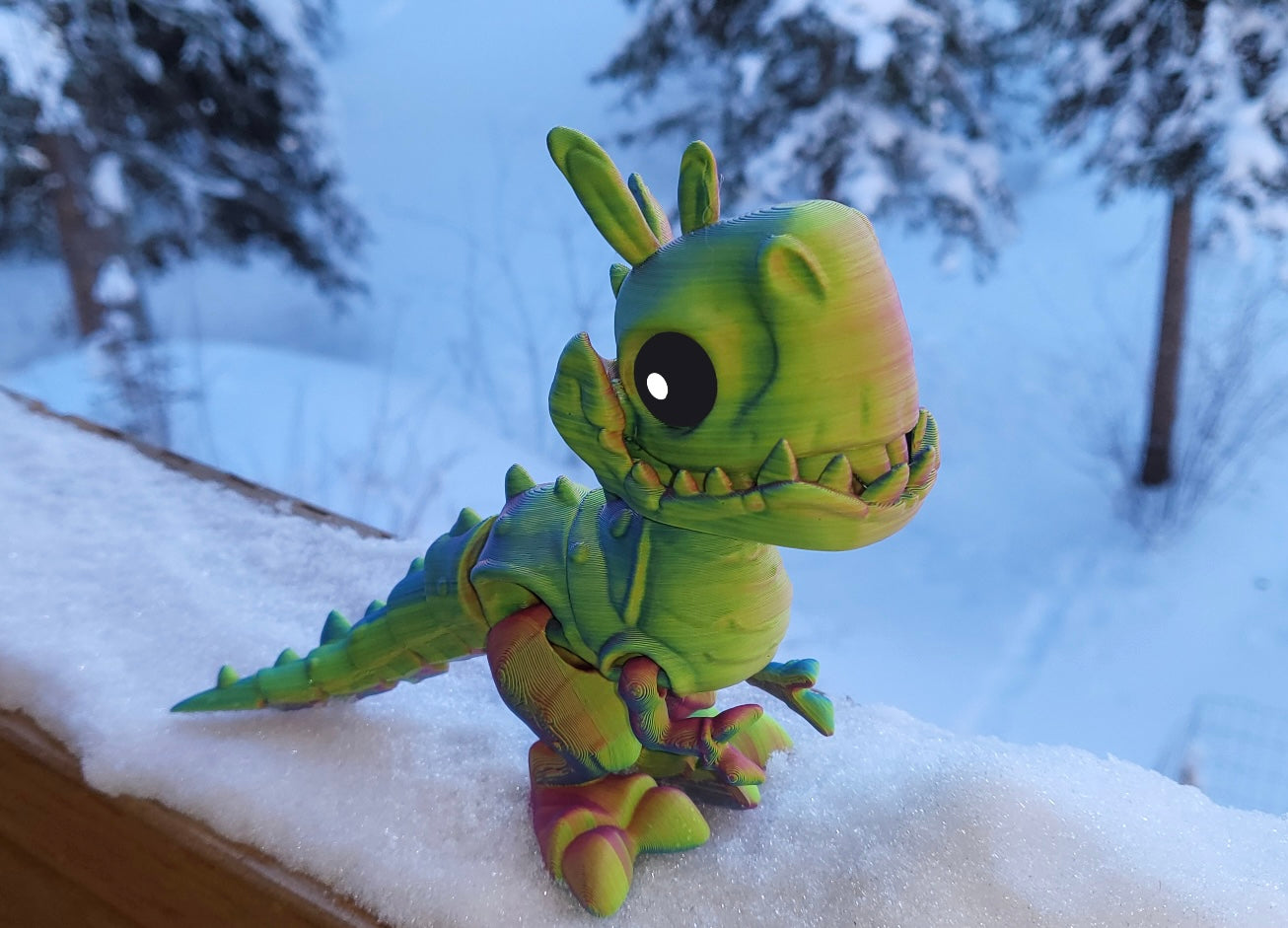 Articulated T-Rex Adult Desk Toy.