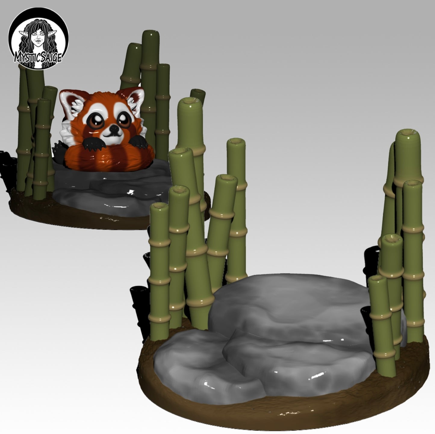 Articulated Red Panda Puff