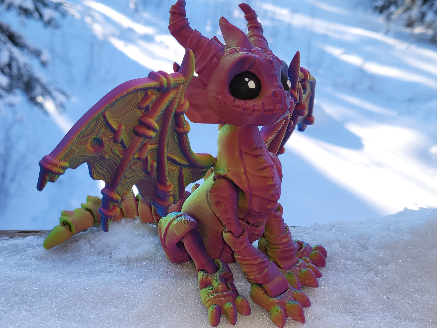 Articulated Stuffed Dragon, Adult Desktoy