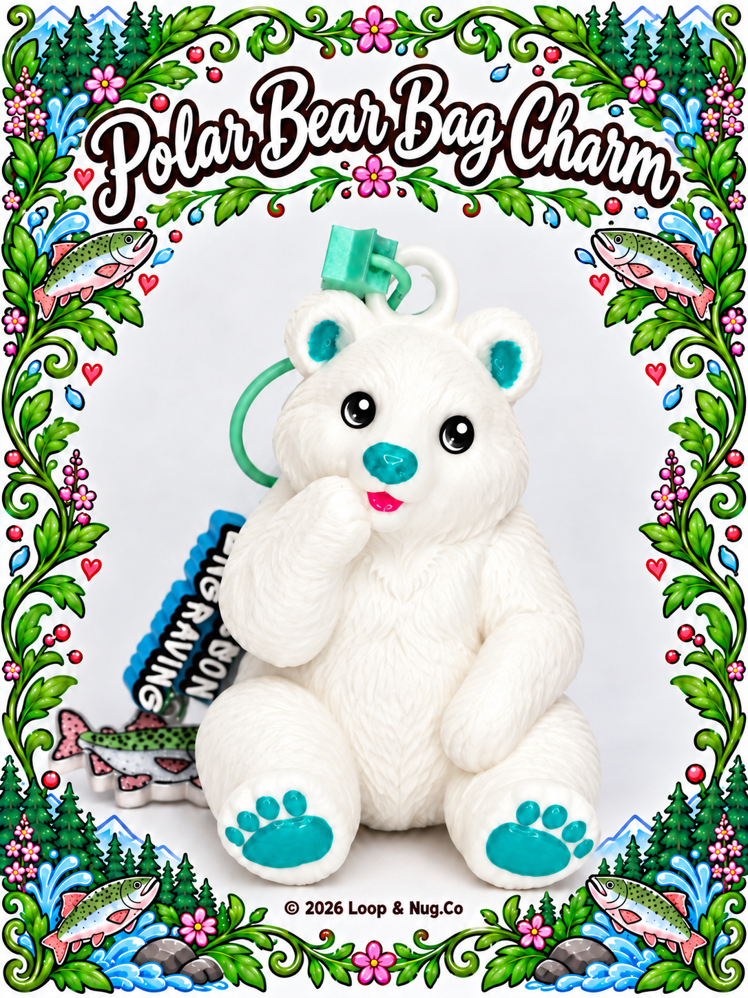 Alaskan Bears Bag Charms