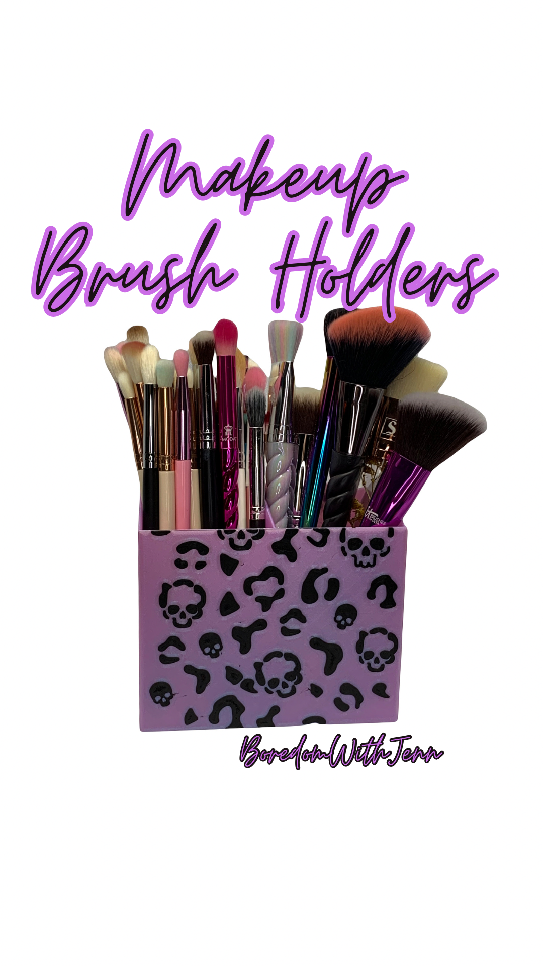 Makeup Brush Holders 3 Sections