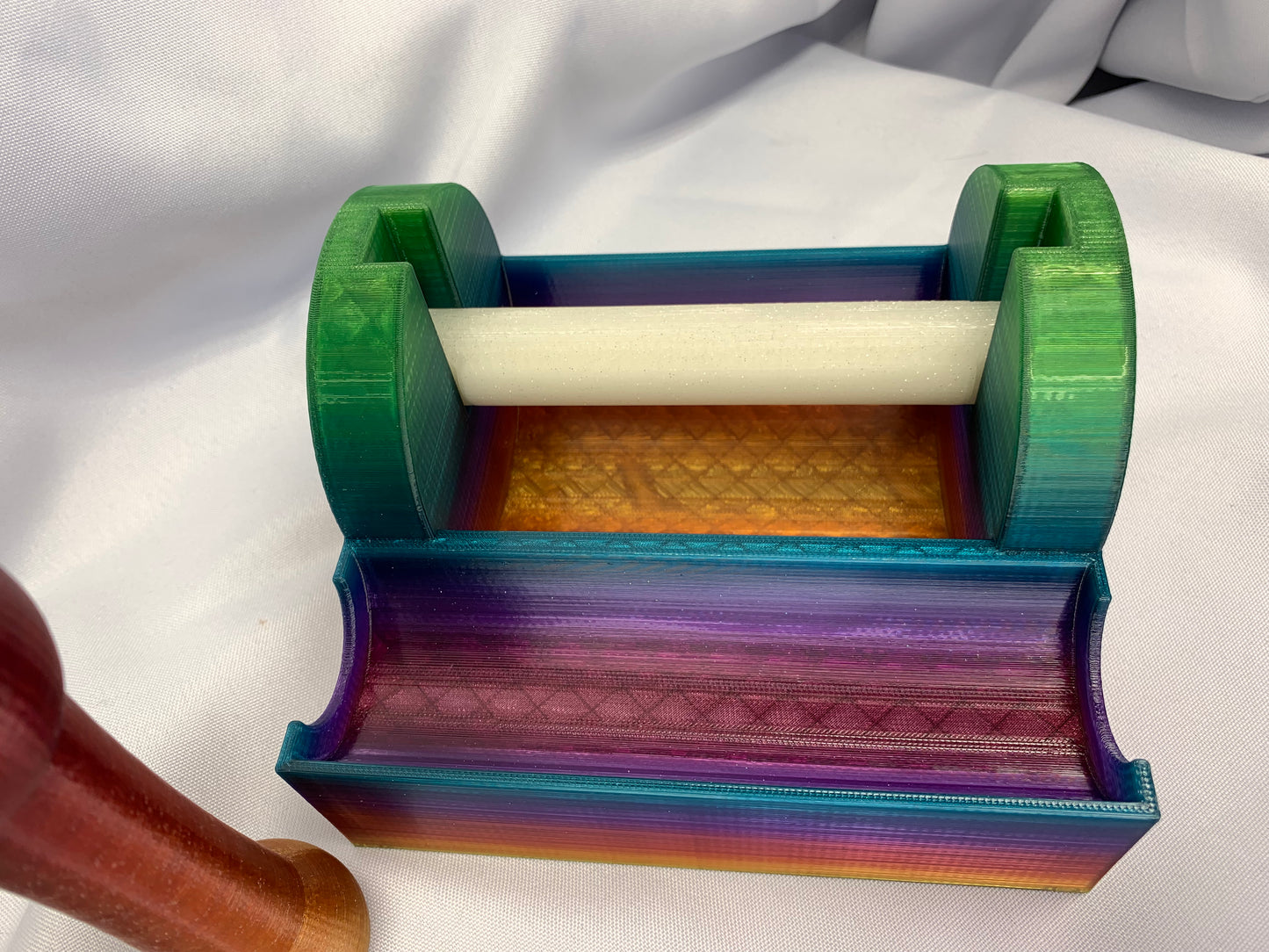 Sinew Caddy and Puller Set, Glass Rainbow