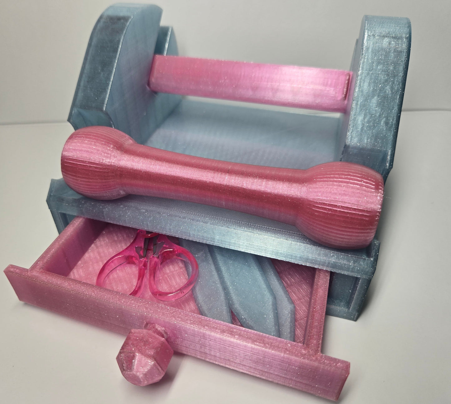 Sinew Stand With Tool Storage Pink and Blue Star Stuff, No Restock on this Color.