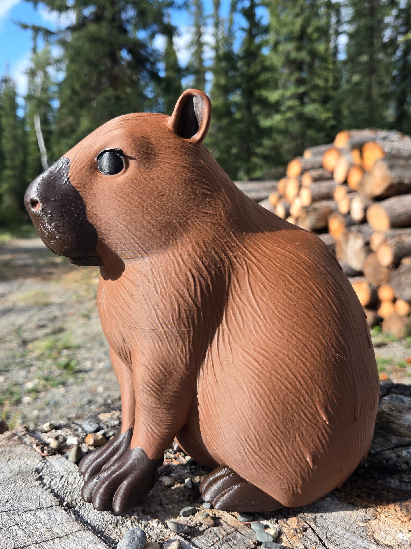 Capybara, Mudroom Frens, 3d Printed Porch and Desk Animals