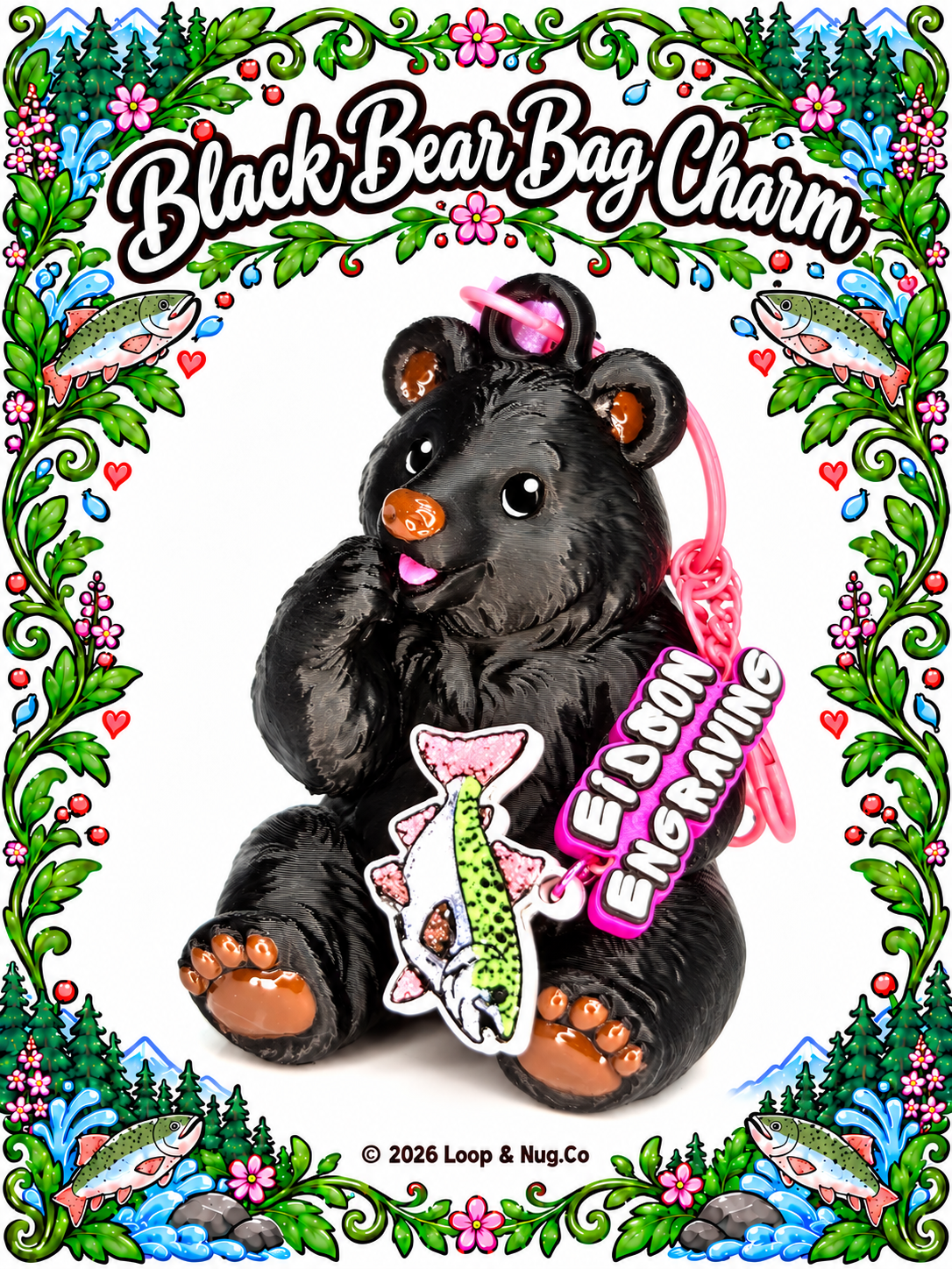 Alaskan Bears Bag Charms