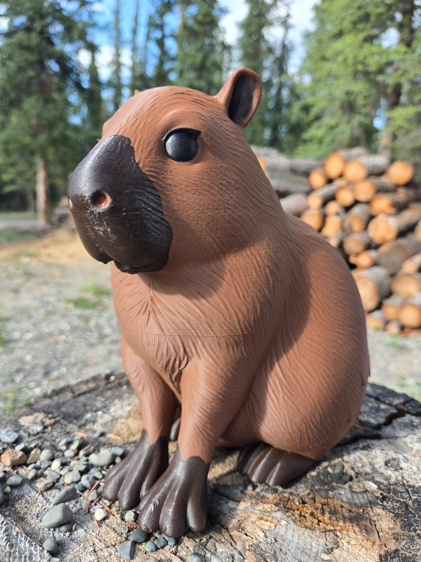 Capybara, Mudroom Frens, 3d Printed Porch and Desk Animals