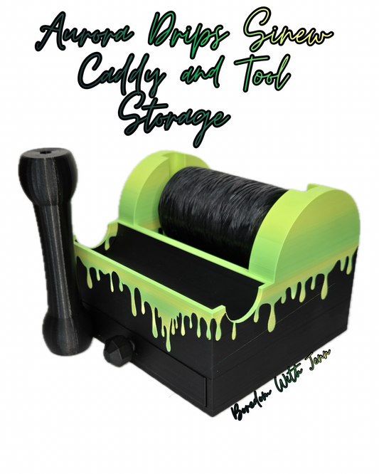 Sinew Caddy and Puller Set, Aurora Drips