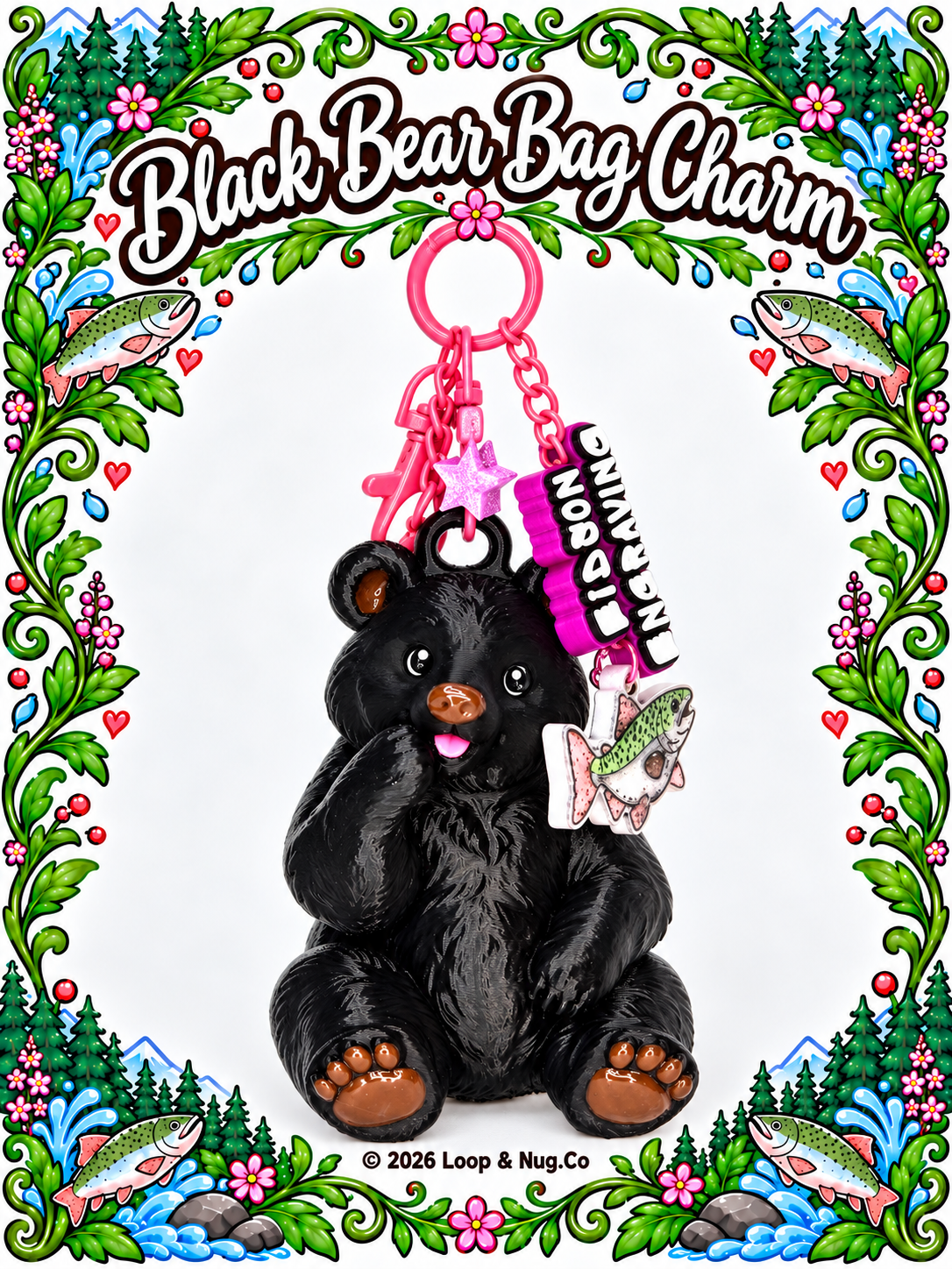 Alaskan Bears Bag Charms