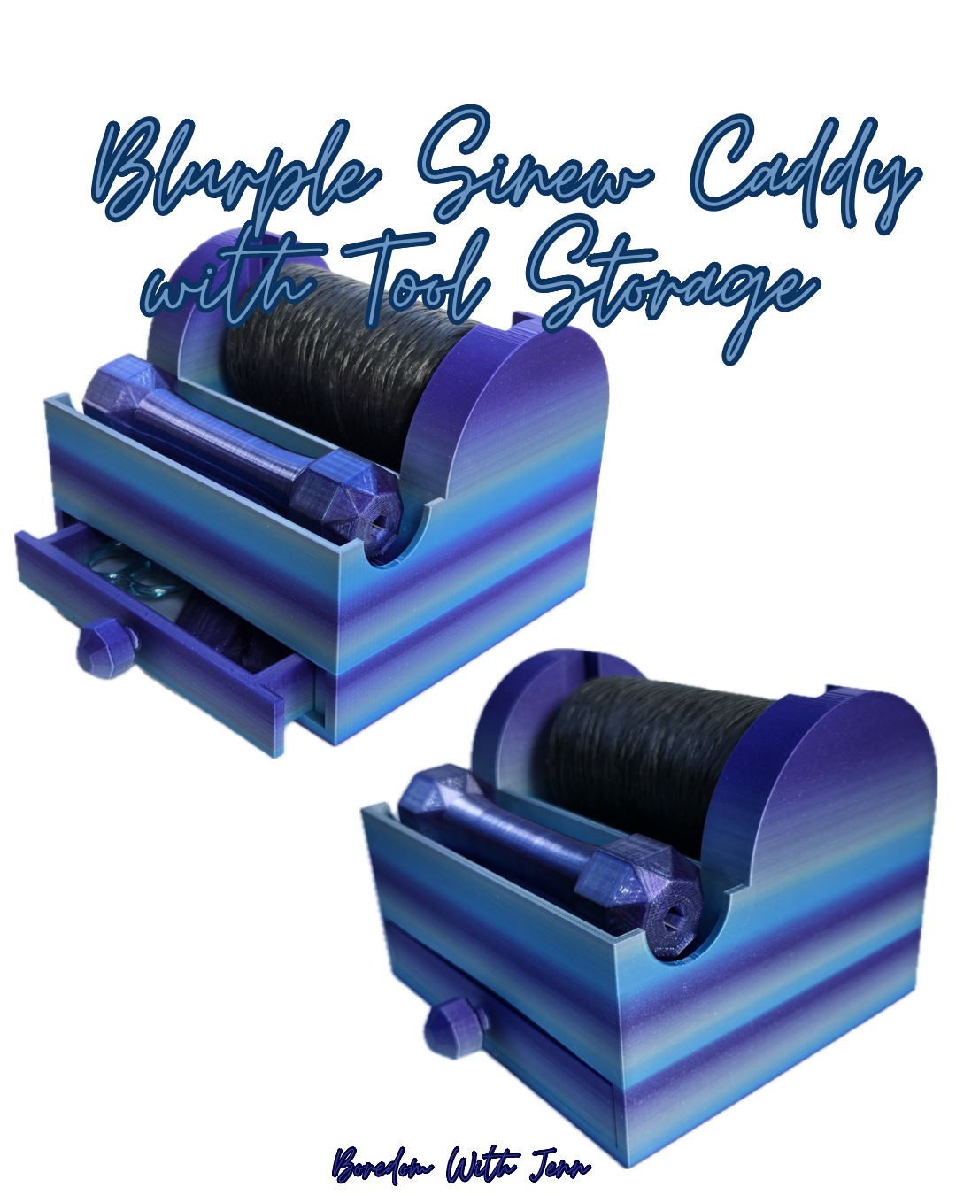 Sinew Caddy with Tool storage. Blurple.