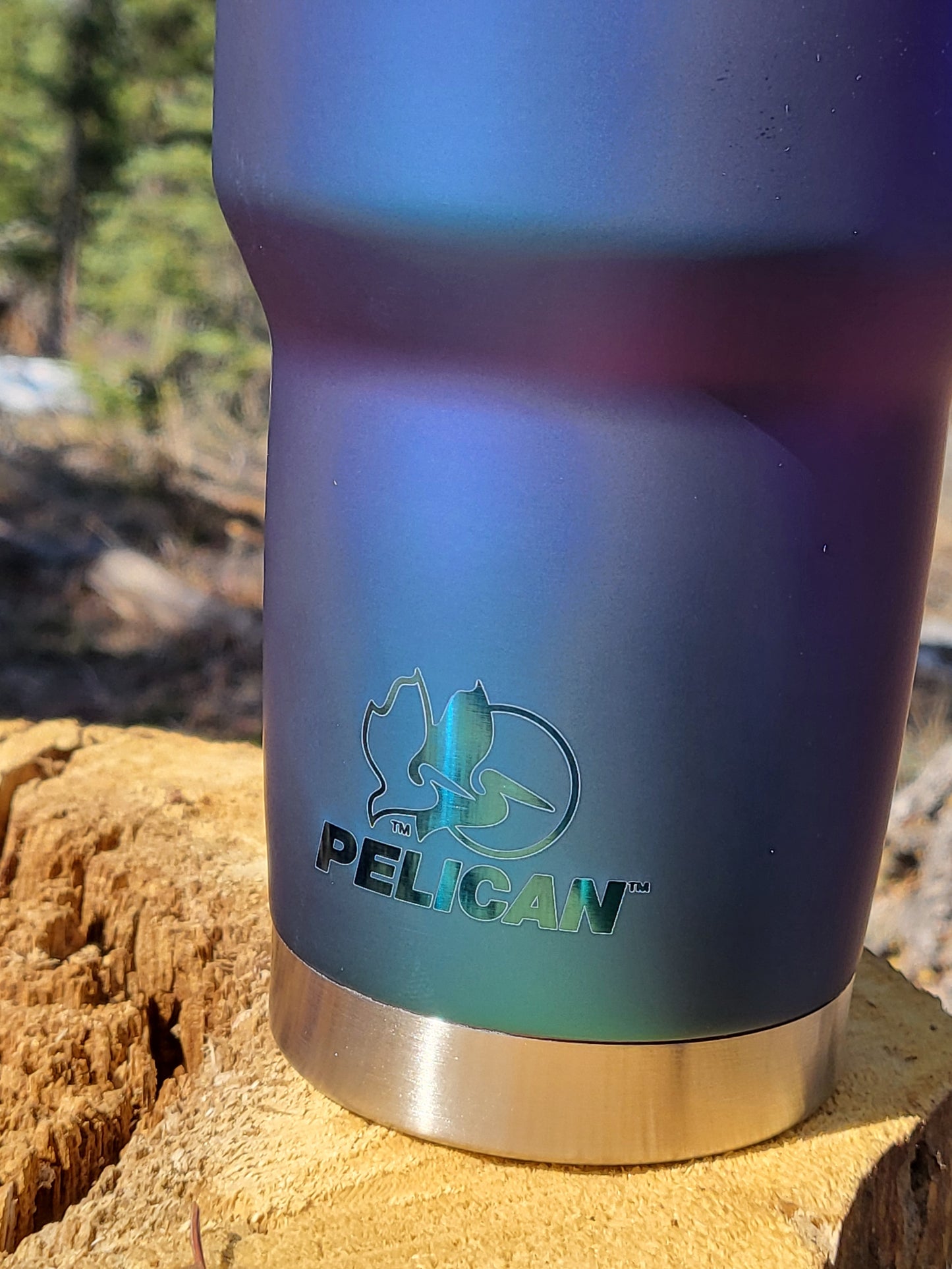 Pelican Hydration 40.oz Tumbler, Whimsical Mountain scenery.