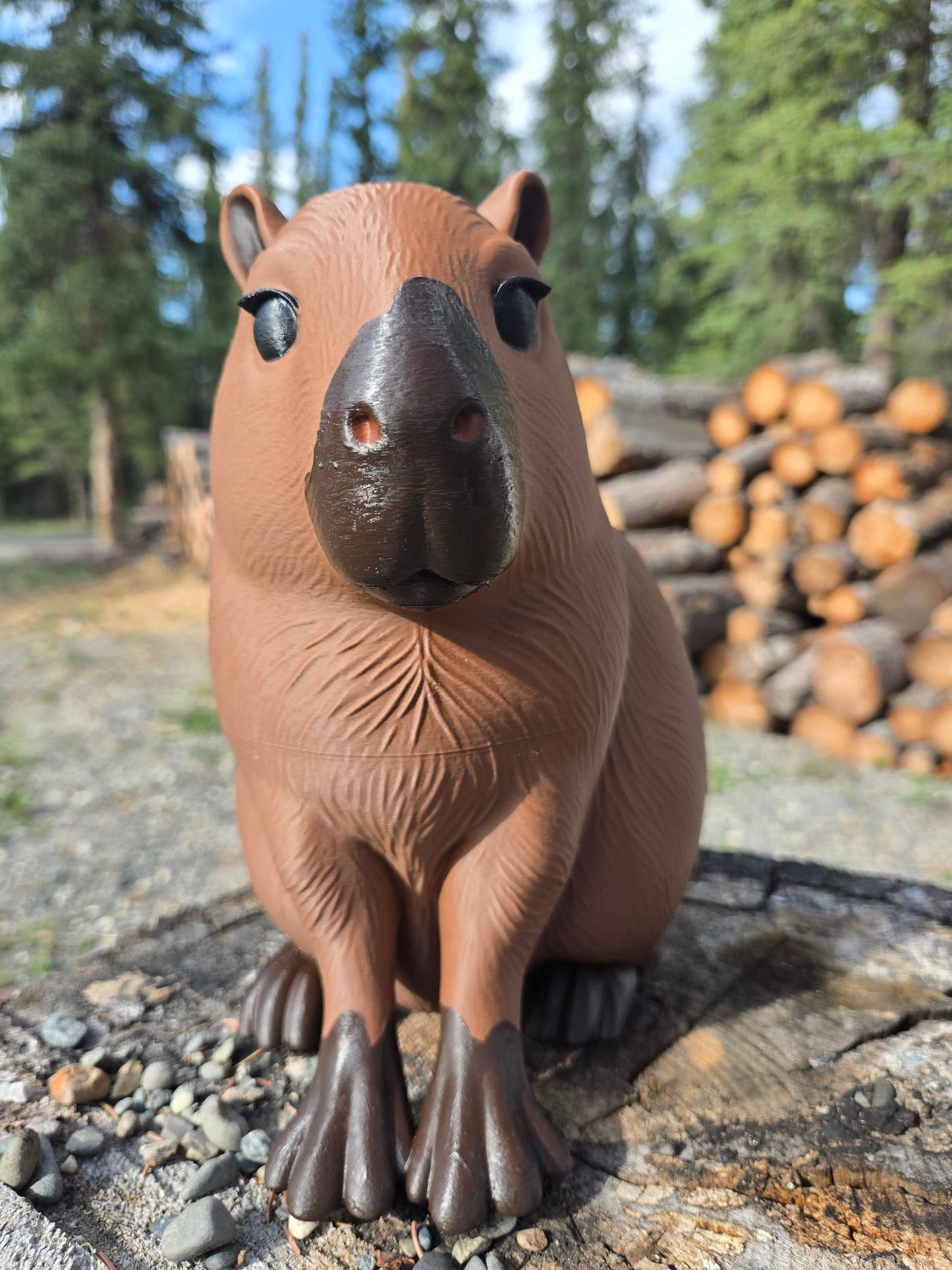 Capybara, Mudroom Frens, 3d Printed Porch and Desk Animals