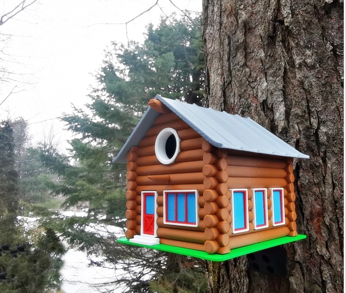 Birdhouse Log Cabin