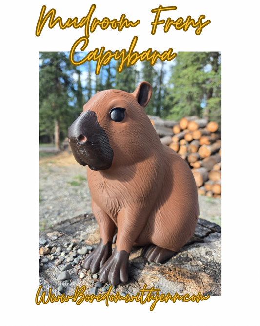 Capybara, Mudroom Frens, 3d Printed Porch and Desk Animals