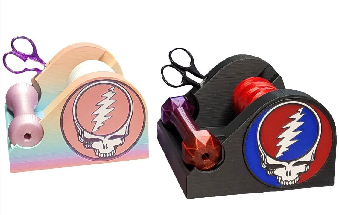 Skeleton Sinew Stand/Tool Storage With Pleating Tools,  Plain Color Stealie.