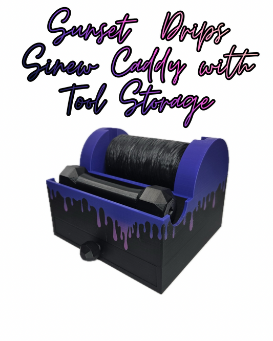 Sinew Caddy With Tool Storage , Sunset Drips.