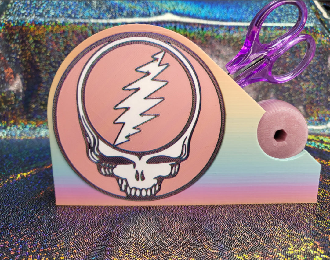 Skeleton Sinew Stand/Tool Storage With Pleating Tools, Matte Rainbow Stealie