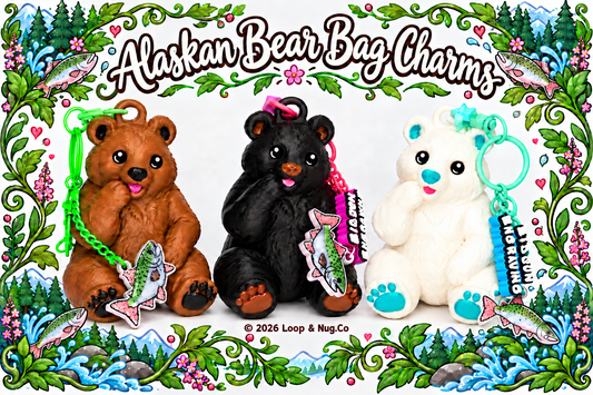 Alaskan Bears Bag Charms