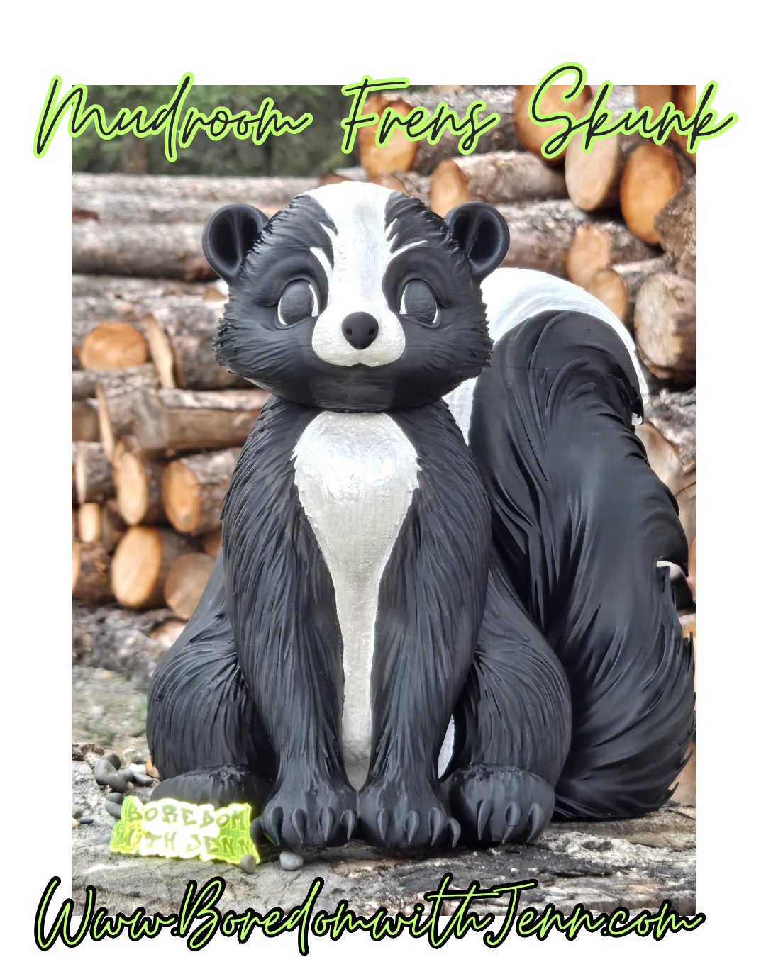 Skunk , Mudroom Frens, 3d Printed Porch and Desk Animals