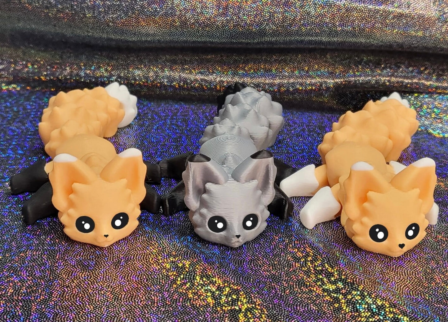 Articulated Flexy Foxes, Adult Desk Toys.