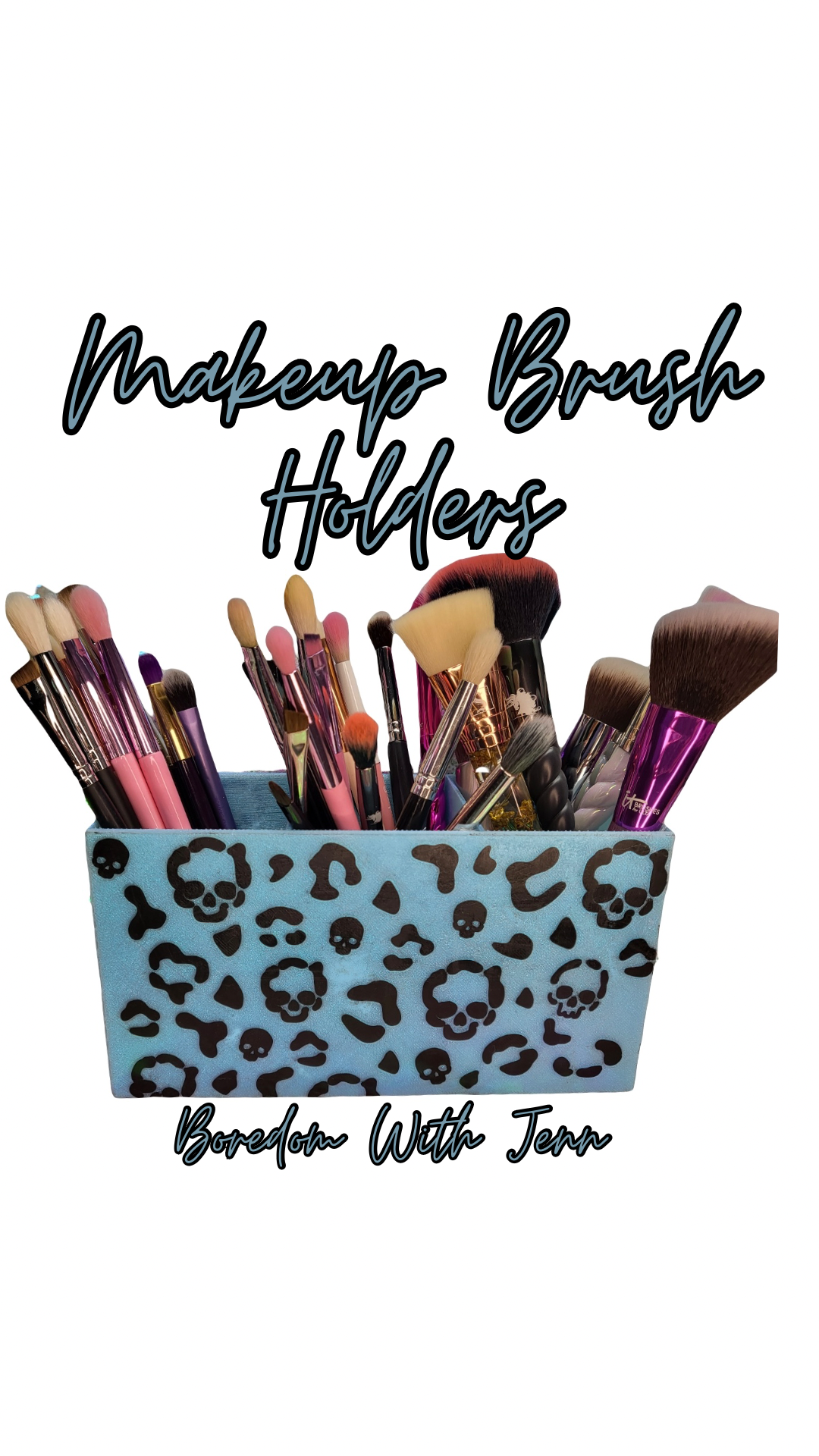 Makeup Brush Holders, 2 Section